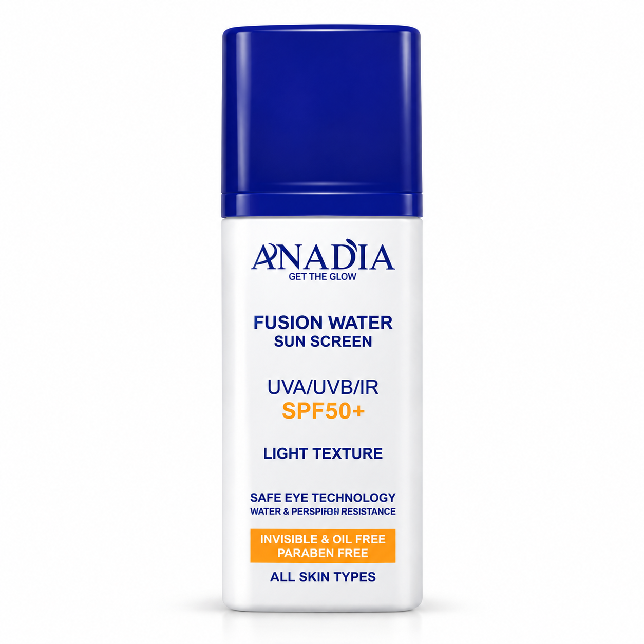 ضدآفتاب فیوژن واتر آنادیا بی‌رنگ با SPF50 حجم ۳۵ میلی‌لیتر