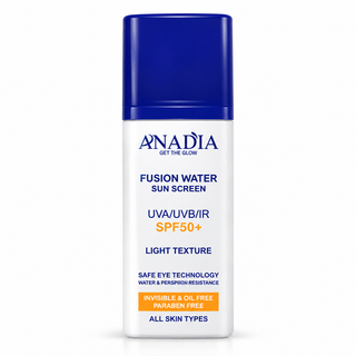 ضدآفتاب فیوژن واتر آنادیا بیرنگ با SPF50 حجم ۳۵ میلیلیتر