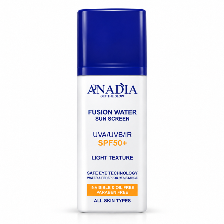 ضدآفتاب فیوژن واتر آنادیا بیرنگ با SPF50 حجم ۳۵ میلیلیتر