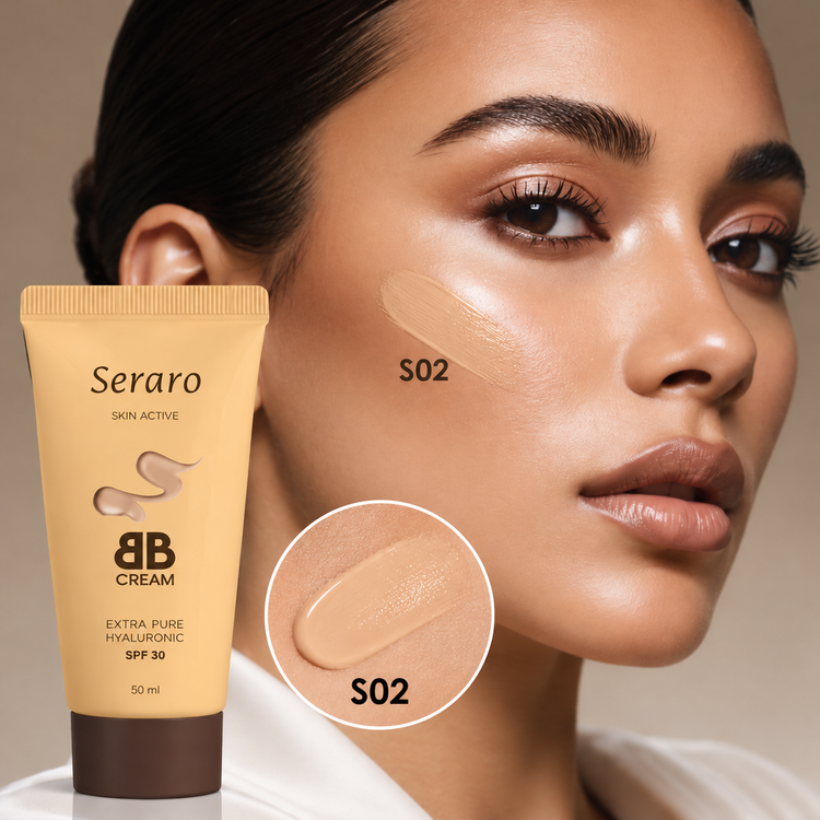 بیبی کرم سرا رو حاوی هیالورونیک اسید با SPF 30، حجم ۵۰ میلیلیتر، مناسب پوشش طبیعی و کمک به حفظ رطوبت پوست