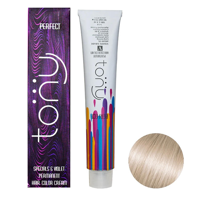 رنگ مو تونی شماره 10.68 حجم 100 میلی لیتر رنگ قوس و قزح فوق العاده روشن