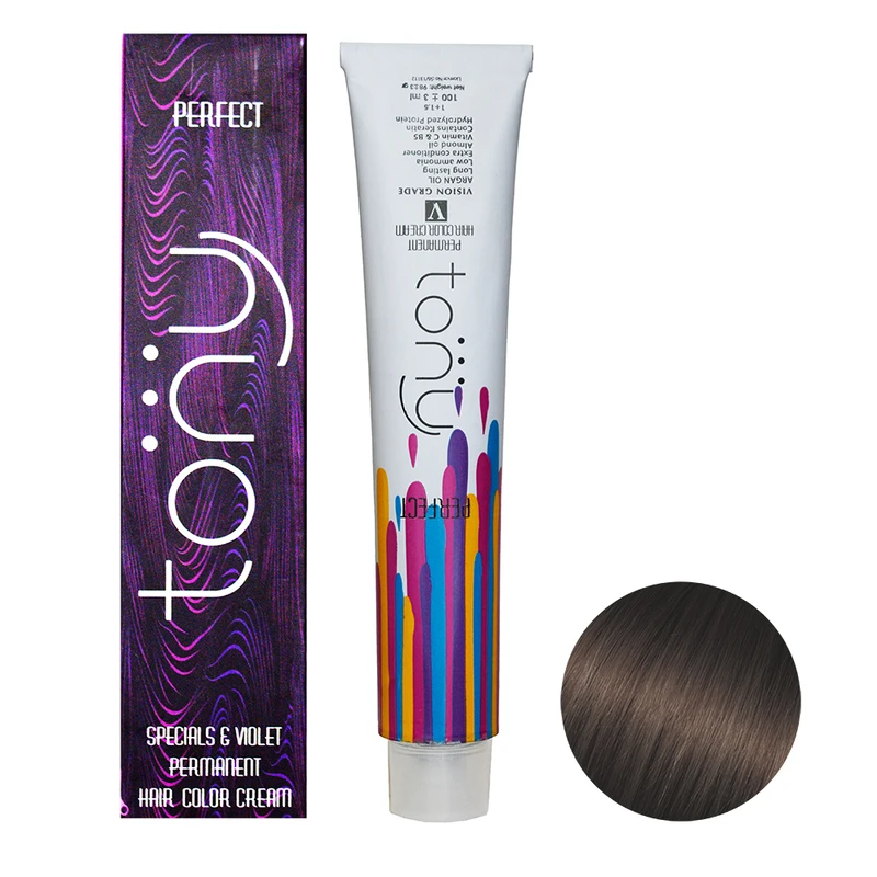 رنگ مو تونی سری دارچینی شماره 5.075 حجم 100 میلی لیتر رنگ دارچینی