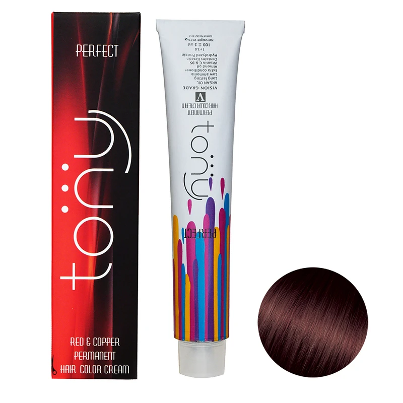 رنگ مو تونی سری ماهگونی شماره 5.56 حجم 100 میلی لیتر رنگ ماهاگونی