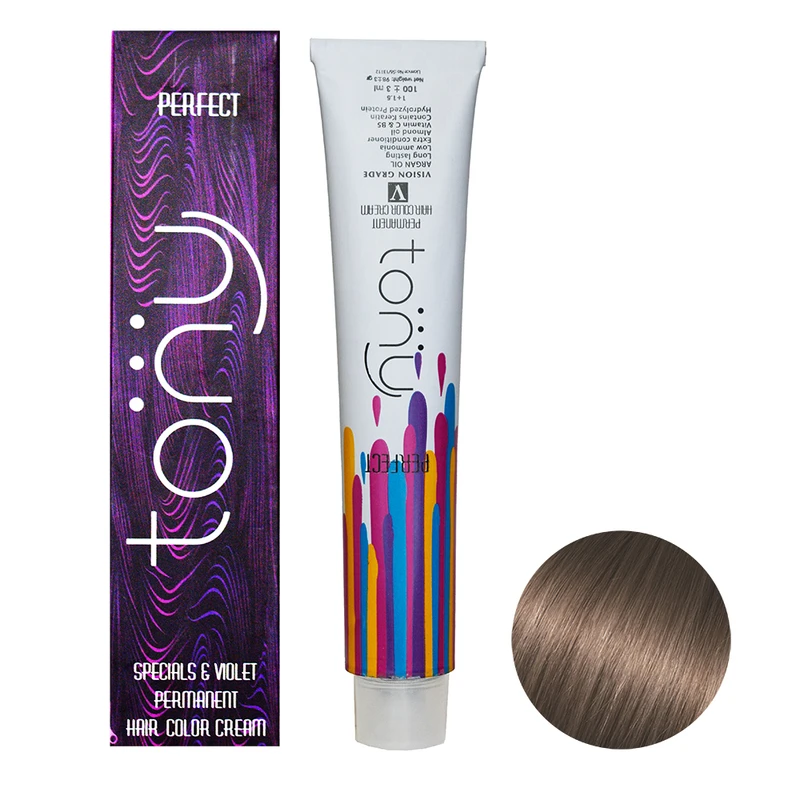 رنگ مو تونی سری تنباکویی شماره 6.073 حجم 100 میلی لیتر رنگ تنباکوئی