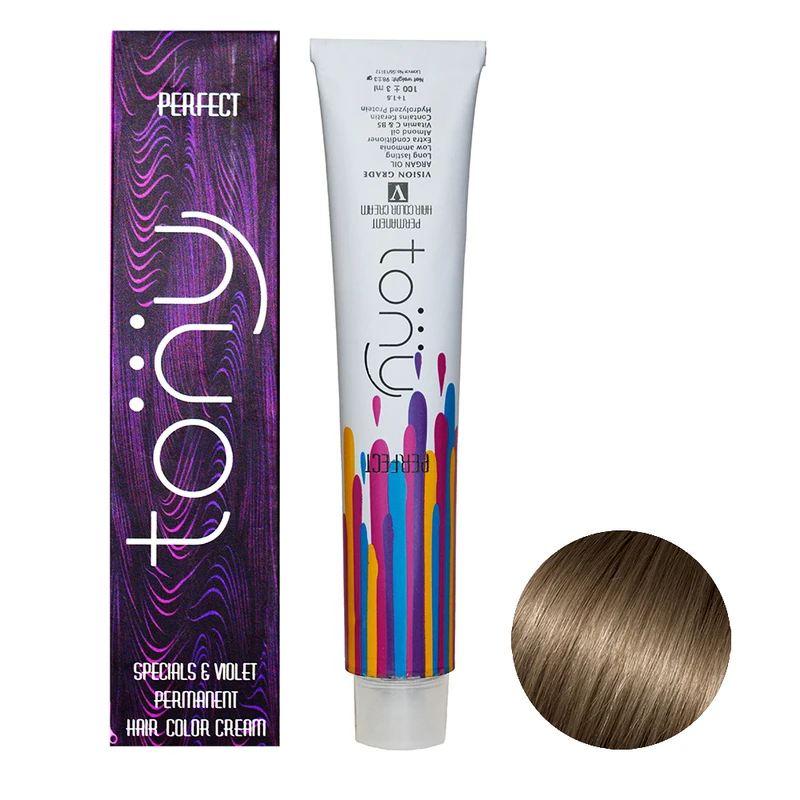 رنگ مو تونی سری نسکافه ای شماره 7.7 حجم 100 میلی لیتر رنگ بلوند نسکافه ای متوسط