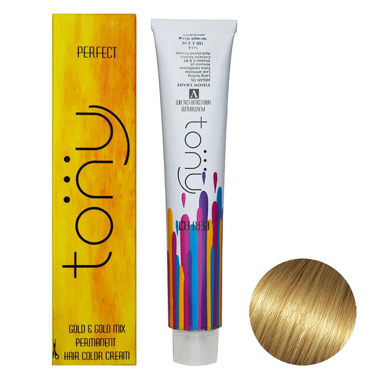 رنگ مو تونی سری طلایی شماره 8.3 حجم 100 میلی لیتر رنگ بلوند طلایی روشن