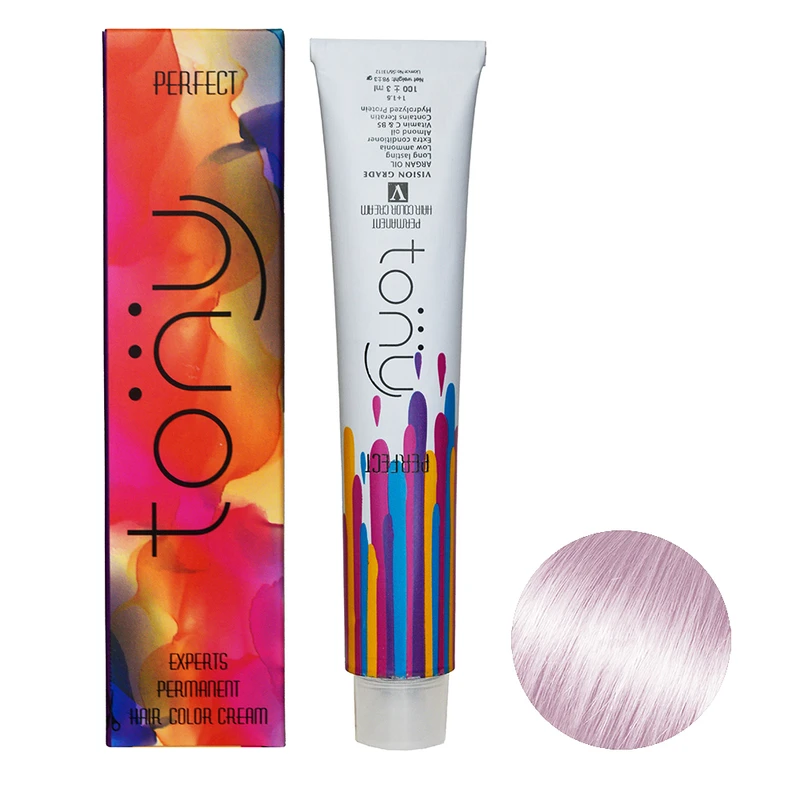 رنگ مو تونی سری اکسپرتس شماره RT12 حجم 100 میلی لیتر رنگ بلوند یاسی