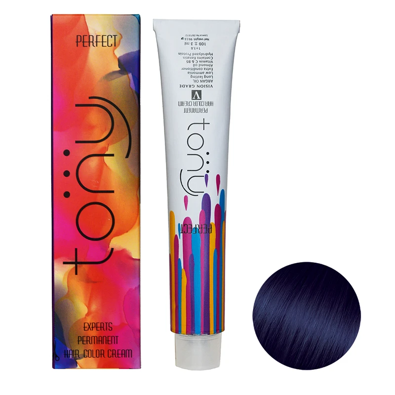 رنگ مو تونی سری اکسپرتس شماره RT16 حجم 100 میلی لیتر رنگ سرمه ای