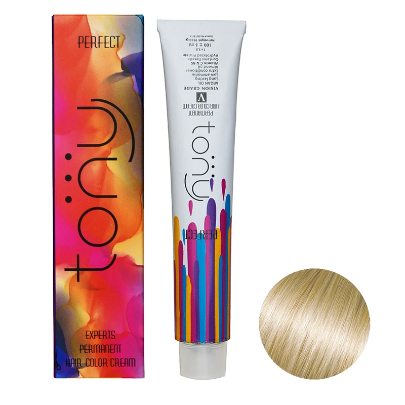 رنگ مو تونی سری اکسپرتس شماره RT7 حجم 100 میلی لیتر رنگ بلوند مغز گردویی