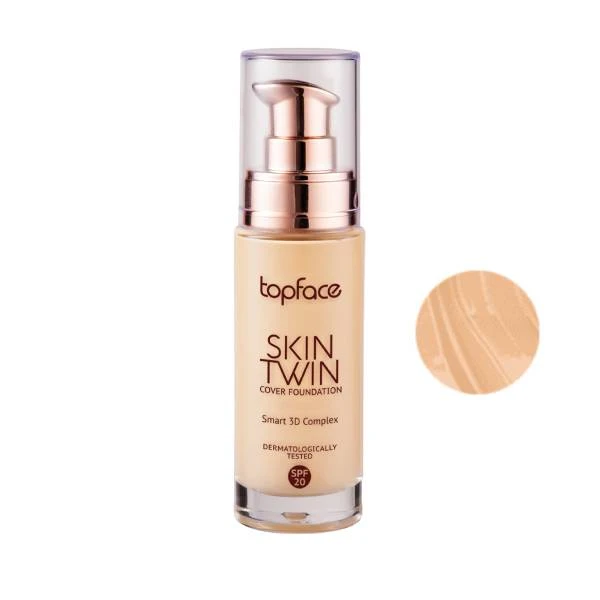 1d2c490bc0c3624cad8052b20480f069073f8690_1737032986 کرم پودر تاپ فیس مدل اسکین توئین شماره 003 حجم 32 میلی لیتر