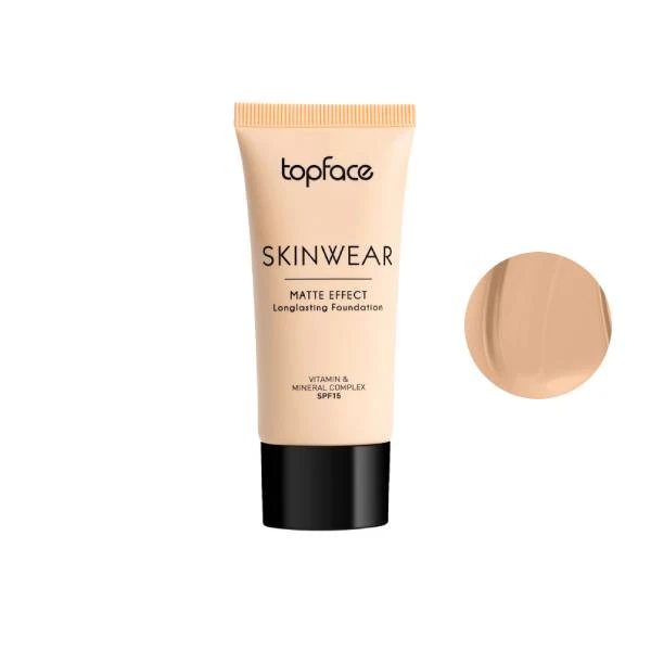 کرم پودر تاپ فیس مدل اسکین ویر شماره 002 حجم 30 میلی لیتر